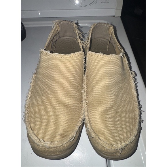 Crocs Santa Cruz Croslite Men's Slip On Khaki US 7 Authentic - Picture 1 of 6